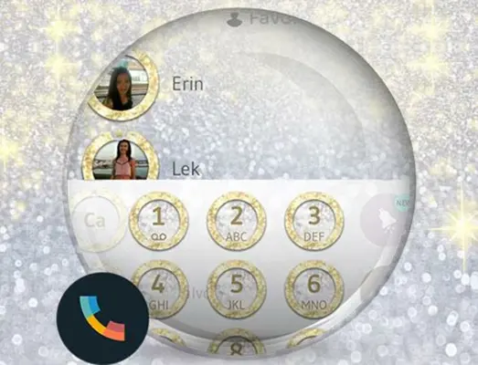 Glitter Gold Silver PhoneTheme android App screenshot 0