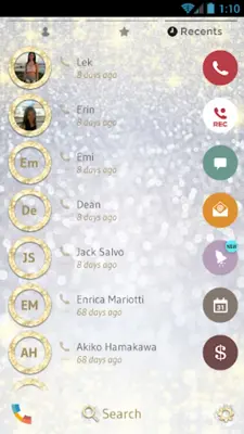 Glitter Gold Silver PhoneTheme android App screenshot 2